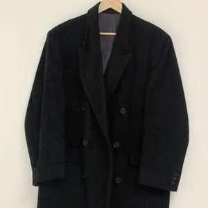 Alexander Shields Black Men's Overcoat - Size S40